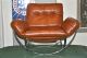 Vintage Stendig Italian Lounge Chair & Ottoman Baughman Chrome Mid Century Post-1950 photo 8
