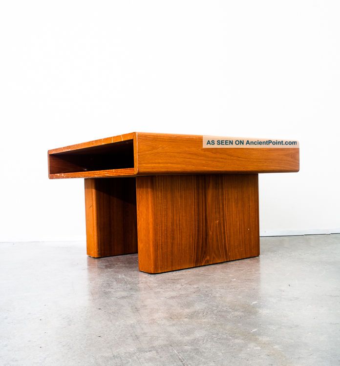 Danish Modern Side Table End Coffee Nightstand Teak Trioh Denmark Mid Century Mid-Century Modernism photo