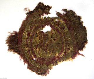 Circa.  1100 A.  D Large British Found Medieval Period Heraldic Garment Section photo