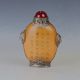 Oriental Vintage（18 19th）glass Handwork Kangxi Emperor Motif Snuff Bottle B557 Snuff Bottles photo 1
