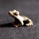 Thai Amulets Lucky Animal Frog Brass Mini Statue Figurine Charm Rich Wealth D24 Amulets photo 2