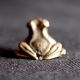Thai Amulets Lucky Animal Frog Brass Mini Statue Figurine Charm Rich Wealth D24 Amulets photo 3