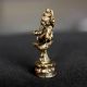 Thai Amulet Hinduism God Lord Ganesha Dancing Brass Figurine Sacred Lucky D24 Amulets photo 2