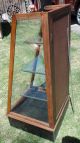 1910 ' S The Waddell Co.  42 Inch Tall Slant Front Glass Display Case Display Cases photo 2