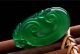 Natural Green Ice Chalcedony Hand - Carved Lucky Ruyi Pendant Necklaces & Pendants photo 3