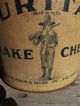 Antique Advertising Puritan Raisin & Levine Greenwich St Nyc Tin Can Vintage Old Primitives photo 6