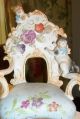 Enchanting Heubach Bisque Figurine Of Girl Playing With Kittens On Chair German Figurines photo 7