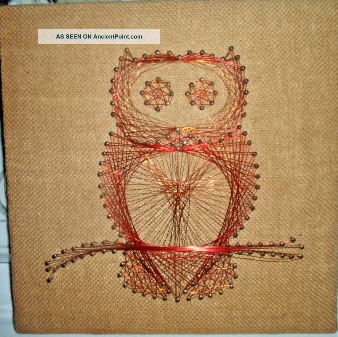Mid Century Wire Art Owl Wall Hanging Eames Herman Miller Mod Art. Mid-Century Modernism photo