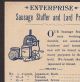 Antique C.  1893 Enterprise Sausage Stuffer Meat Grinder Chicago Worlds Fair Card Meat Grinders photo 1