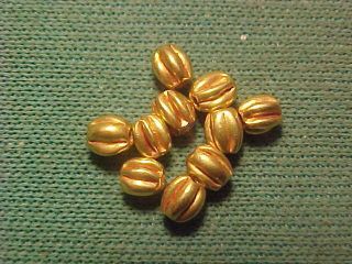 10 Roman/sassanian Gold Beads Circa 100 - 600 Ad photo
