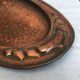 Antique Arts & Crafts Hammered Copper Tray 22.  5 