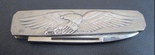 Vintage Rare A.  G.  Russell.  925 Sterling Silver Bicentennial Knife American Eagle photo