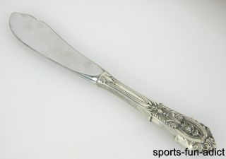 Rosepoint By Wallace Sterling Silver Handle Ss Blade Master Butter Spreader Knif photo