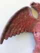 Antique Snow Bird Eagle Red Paint Early Aluminum Architectural Salvage Primitive Primitives photo 1