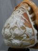 Antique Victorian Art Nouveau Carved Shell Cameo Lamp Dancing Maidens Sculpture Art Nouveau photo 6