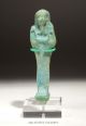 Authentic Ancient Egyptian Ushabti Faience Mummy Figure Amulet Ex Dr Devries Egyptian photo 1