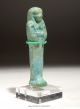 Authentic Ancient Egyptian Ushabti Faience Mummy Figure Amulet Ex Dr Devries Egyptian photo 2