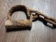 Very Rare Old Ancient Forged Viking Shackles On A Foot. Viking photo 2