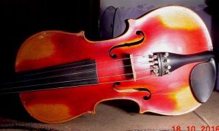 Antique Jacobus Steiner Copy German 4/4/ Violin Spruce Top & Tiger Maple Back photo