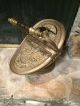 Antique Vintage Brass Embossed Repousee Coal Scuttle W/shovel Detail Hearth Ware photo 9