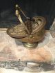 Antique Vintage Brass Embossed Repousee Coal Scuttle W/shovel Detail Hearth Ware photo 2