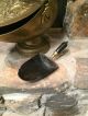 Antique Vintage Brass Embossed Repousee Coal Scuttle W/shovel Detail Hearth Ware photo 8
