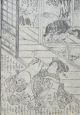 10 Antique Japanese Woodblock Print Kunisada Cat Eating The Stolen Fish 1860 ' S Other Asian Antiques photo 1
