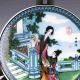 Exquisite China Colourful Porcelain Hand Painted Beauty Plate W Qianlong Mark Plates photo 1