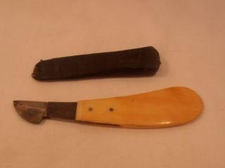 Antique Marked 19thc Victorian,  Single Blade Fleam/scalpel,  Maker ' Long ' photo