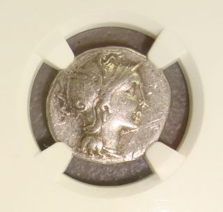 110 - 109 Bc C.  Claudius Pulcher Ancient Roman Republic Silver Denarius Ngc Vf photo