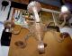 Antique Primitive England Punched Tin Candle Chandelier With 6 Arms.  Estate Primitives photo 1