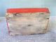 Antique Knife Tray Cutlery Box Utensil Primitive Pine Wood,  Great Old Red Paint Primitives photo 4