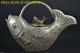 China Vintage Style Decorate Old Tibet Silver Fish Lucky Rare Noble Teapot Tea/Coffee Pots & Sets photo 2