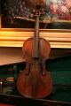 An Early C19th Antique 4/4 Violin 13  7/8ths Or 35.  3cm In Wooden Case With Bow String photo 2