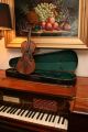 An Early C19th Antique 4/4 Violin 13  7/8ths Or 35.  3cm In Wooden Case With Bow String photo 3