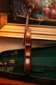 An Early C19th Antique 4/4 Violin 13  7/8ths Or 35.  3cm In Wooden Case With Bow String photo 4