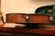 An Early C19th Antique 4/4 Violin 13  7/8ths Or 35.  3cm In Wooden Case With Bow String photo 6