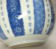 B092: Japanese Old Imari Blue - And - White Porcelain Big Bowl With Lid As Mizusashi Bowls photo 1