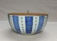 B092: Japanese Old Imari Blue - And - White Porcelain Big Bowl With Lid As Mizusashi Bowls photo 2