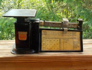 Pat ' D Pending Antique T Triner Air Mail Accuracy Scale All Steel Scale York photo