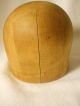 Old Wooden Hat Form - Hat Mold - Hat Display - Size 20 - Millinery Hat Form Industrial Molds photo 4