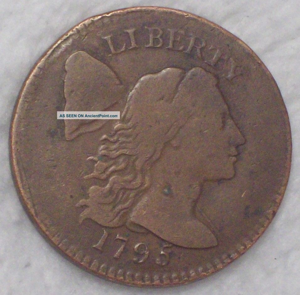 1795 Large Cent Vf Detailing Rare S - 78 Brown Tone Priced To Sell The Americas photo