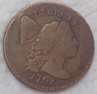 1795 Large Cent Vf Detailing Rare S - 78 Brown Tone Priced To Sell photo