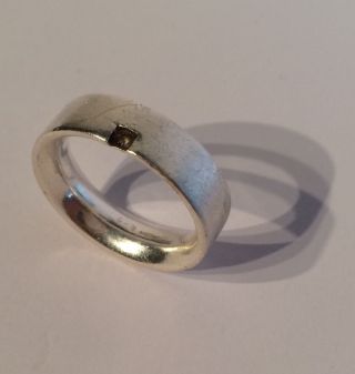 Large Heavy Sterling Silver Ring.  Fully Hallmarked.  Great Metal Detecting Find photo