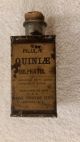 Civil War Period Medicine Tins Pilulae Quiniae Sulphatis Labels Intact Bottles & Jars photo 2