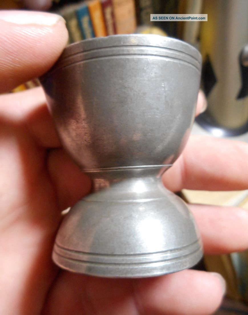 Antique 1700s Pewter Apothecary Double Measure - Very Rare Other Antique Apothecary photo