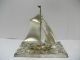 The Sailboat Of Silver Of Japan.  92g/ 3.  24oz.  A Japanese Antique. Other Antique Sterling Silver photo 1