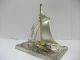 The Sailboat Of Silver Of Japan.  92g/ 3.  24oz.  A Japanese Antique. Other Antique Sterling Silver photo 2