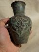 Rare Ancient Handmade Roman Islamic Bronze Vase Roman photo 2
