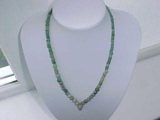 String Of Roman Green Coloured Glass Beads Circa 100 - 400 A.  D. photo